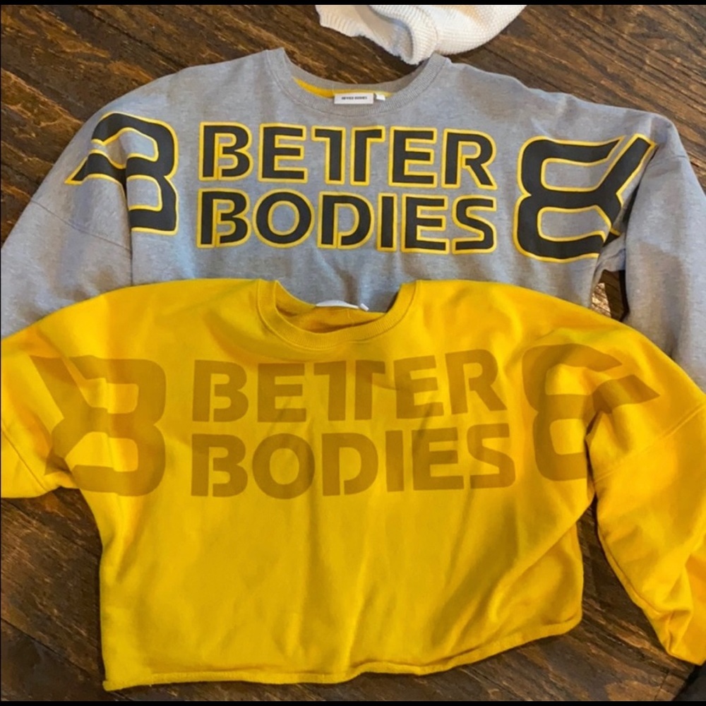 better bodies - crop sweatshirt -Grey only